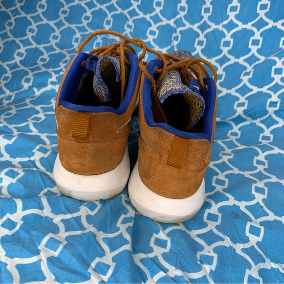 Nike Men’s size 10 Roshe NM flyknit PRM premium brown mocha navy casual sneakers - Picture 4 of 11